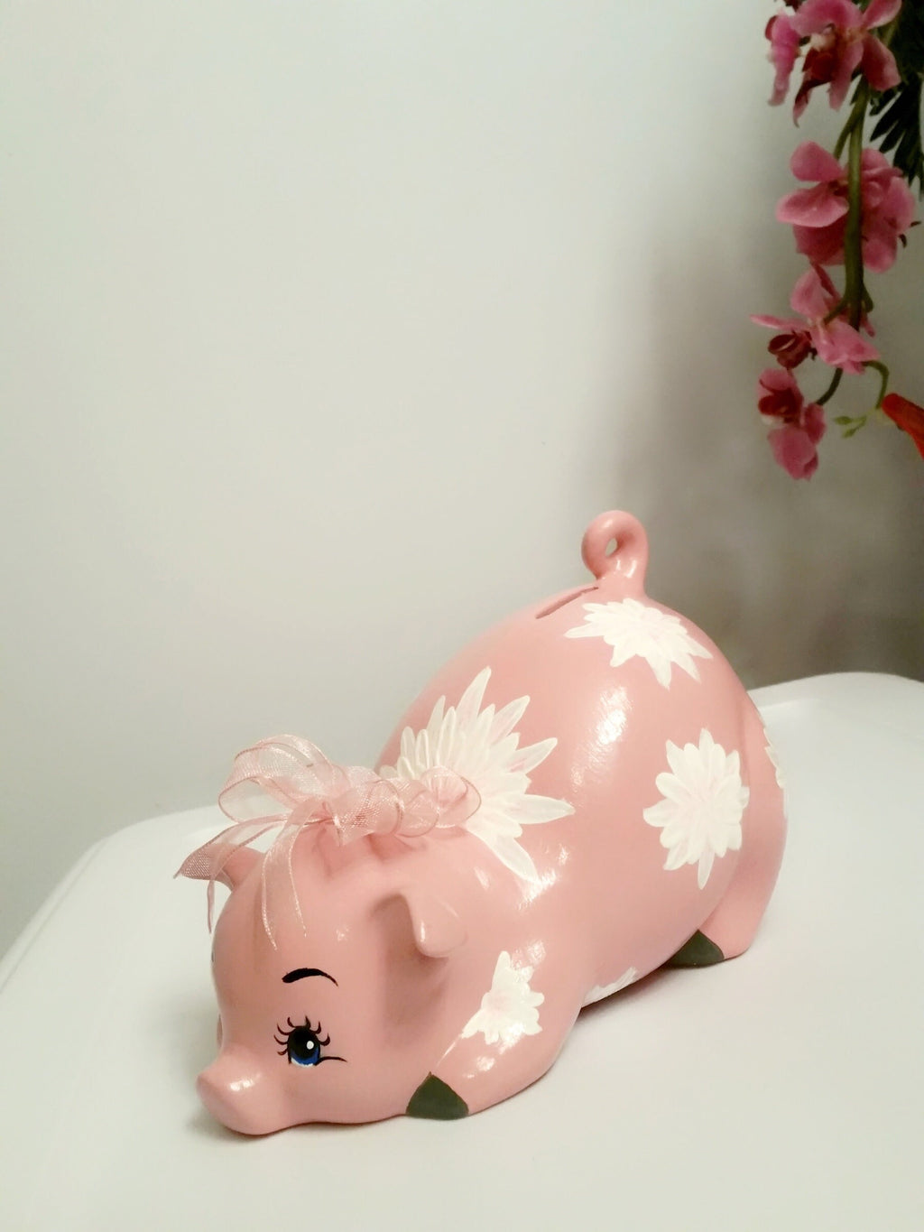 Piggy bank/Personalized piggy bank/girls piggy bank/baby bank/ceramic piggy bank/Baby gift/Baby shower gift
