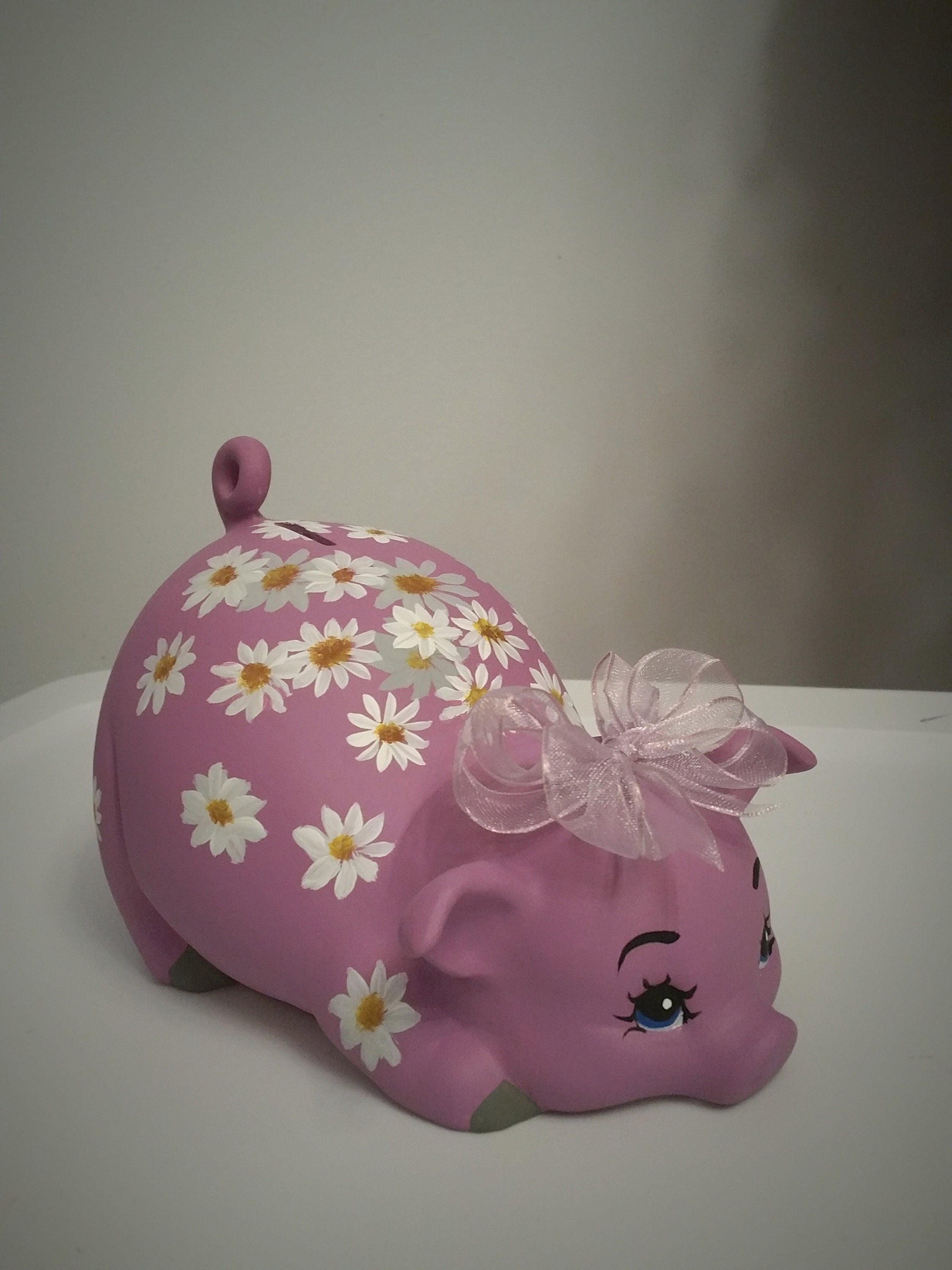 Piggy bank/personalized piggy bank/custom piggy bank/girls piggy bank/ceramic piggy bank/baby gift/baby shower gift/birthday gift