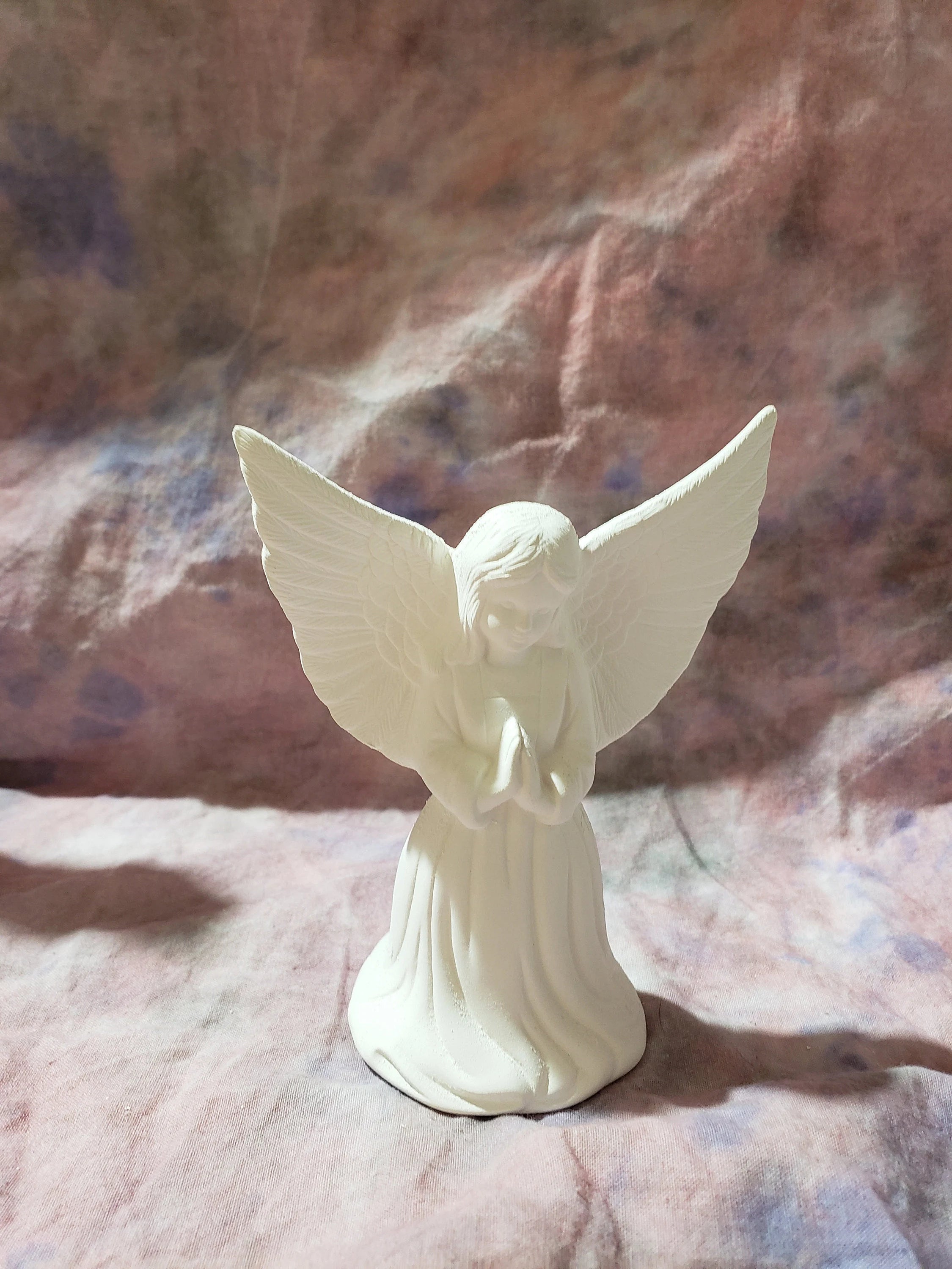 Large 18 Pieces Ceramic Nativity Set - Bisque